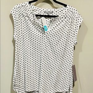 NWT M Daniel Rainn linen blend top